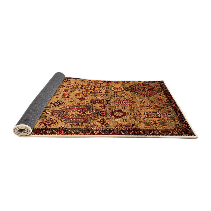 Sideview of Oriental Orange Industrial Rug, urb2392org