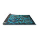 Sideview of Oriental Light Blue Industrial Rug, urb2392lblu