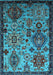 Oriental Light Blue Industrial Rug, urb2392lblu