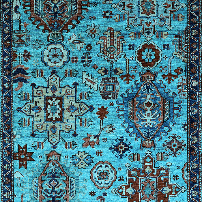Oriental Light Blue Industrial Rug, urb2392lblu