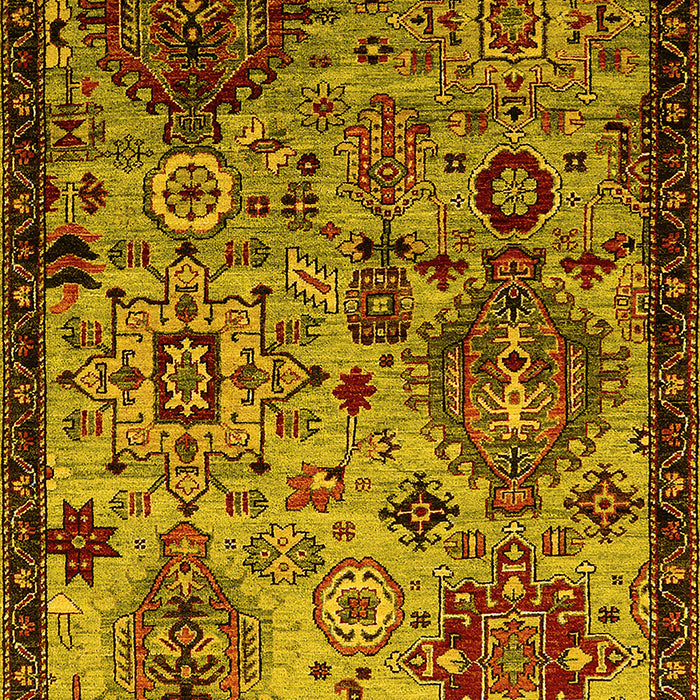 Oriental Yellow Industrial Rug, urb2392yw