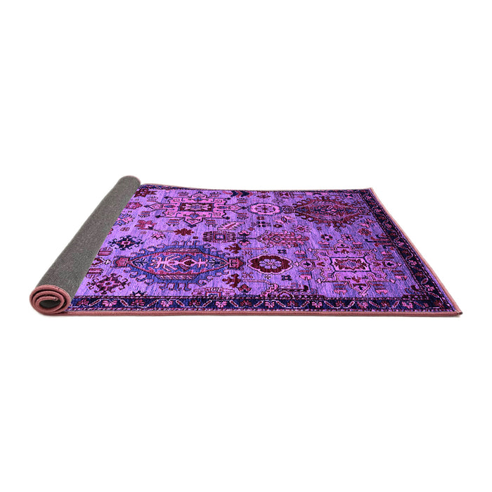 Sideview of Oriental Purple Industrial Rug, urb2392pur