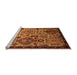 Sideview of Machine Washable Oriental Orange Industrial Area Rugs, wshurb2392org