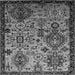 Square Oriental Gray Industrial Rug, urb2392gry