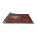 Sideview of Mid-Century Modern Crimson Red Oriental Rug, urb2393