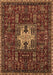 Machine Washable Oriental Brown Industrial Rug, wshurb2393brn