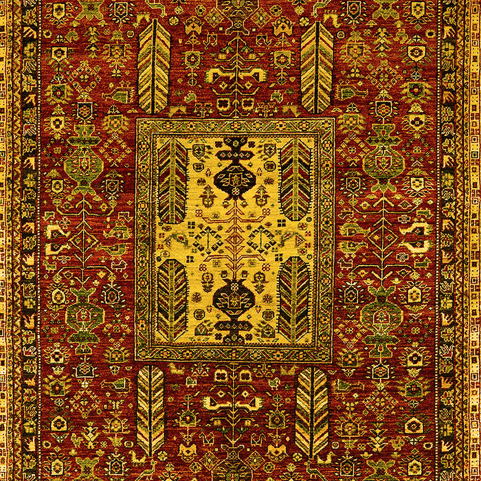 Oriental Yellow Industrial Rug, urb2393yw