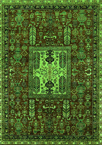 Oriental Green Industrial Rug, urb2393grn