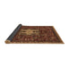 Sideview of Oriental Brown Industrial Rug, urb2393brn