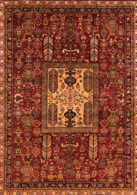 Oriental Orange Industrial Rug, urb2393org