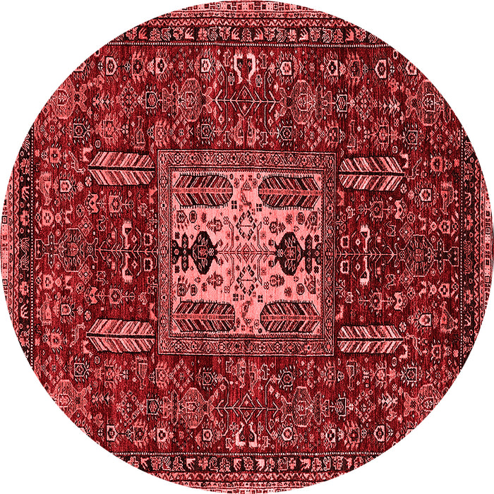 Machine Washable Oriental Red Industrial Rug, wshurb2393red