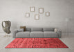 Industrial Red Washable Rugs