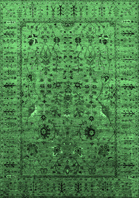 Oriental Emerald Green Industrial Rug, urb2394emgrn