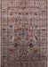 Mid-Century Modern Reddish Brown Oriental Rug, urb2394