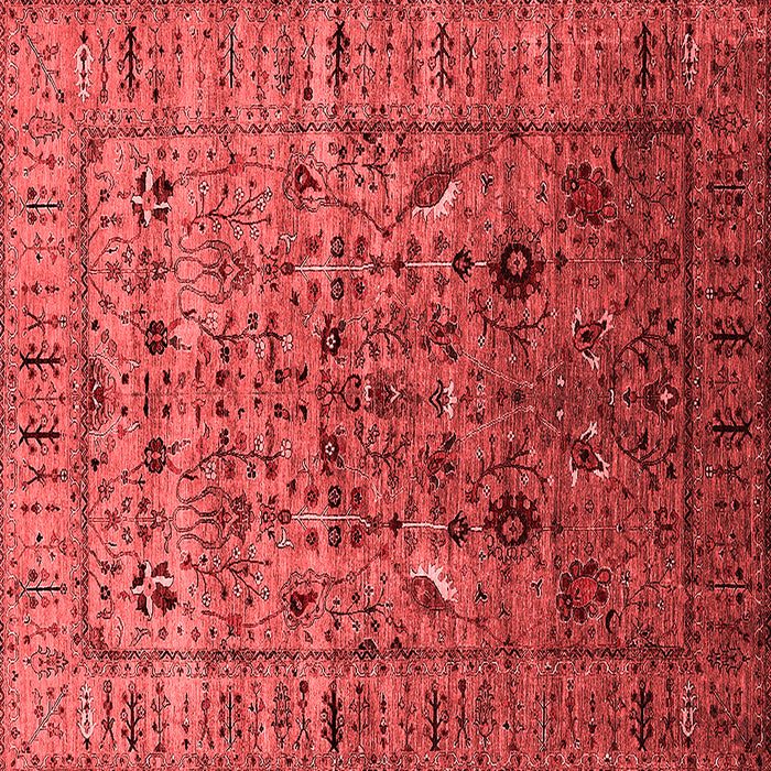 Machine Washable Oriental Red Industrial Rug, wshurb2394red