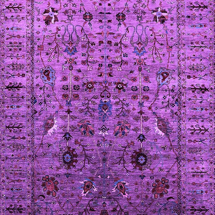 Machine Washable Oriental Purple Industrial Area Rugs, wshurb2394pur