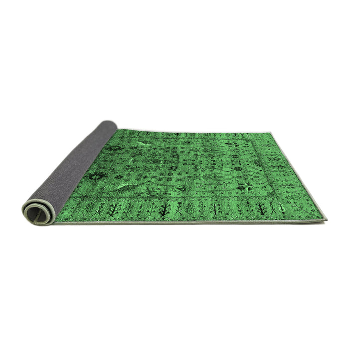 Sideview of Oriental Emerald Green Industrial Rug, urb2394emgrn