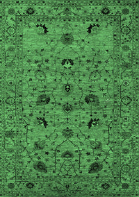 Oriental Emerald Green Industrial Rug, urb2395emgrn