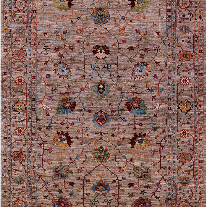 Machine Washable Industrial Modern Red Brown Rug, wshurb2395