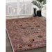 Machine Washable Industrial Modern Red Brown Rug in a Family Room, wshurb2395