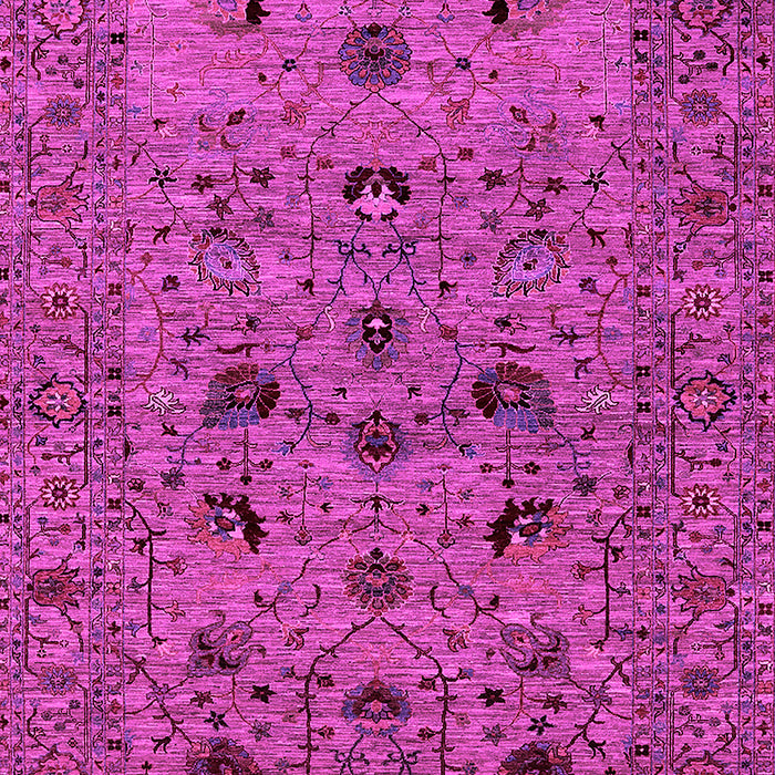 Machine Washable Oriental Pink Industrial Rug, wshurb2395pnk