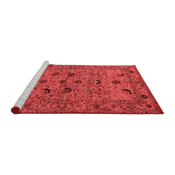 Industrial Red Washable Rugs