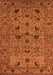 Machine Washable Oriental Orange Industrial Area Rugs, wshurb2395org