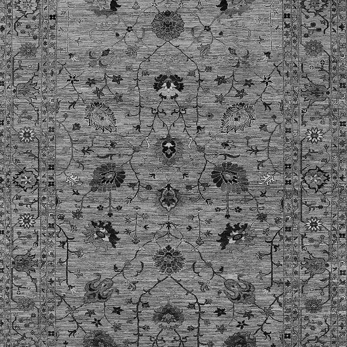 Machine Washable Oriental Gray Industrial Rug, wshurb2395gry