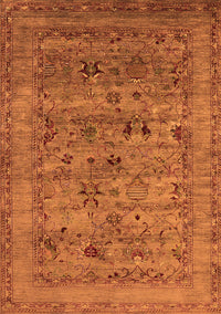 Oriental Orange Industrial Rug, urb2396org