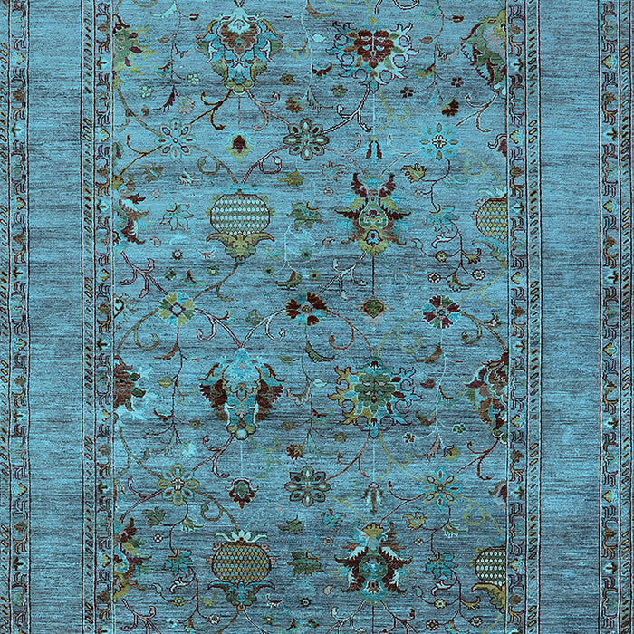 Oriental Light Blue Industrial Rug, urb2396lblu