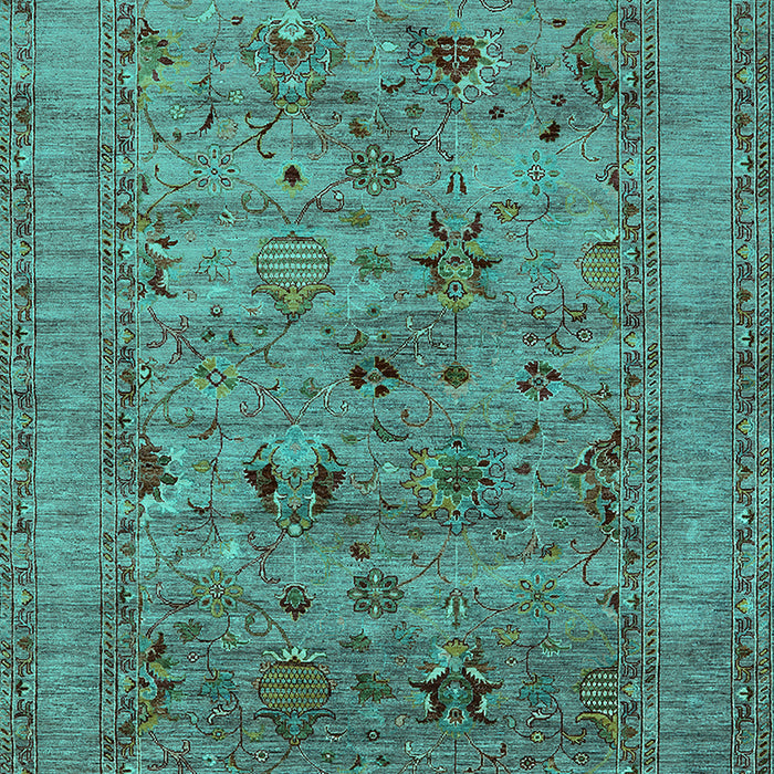 Oriental Turquoise Industrial Rug, urb2396turq