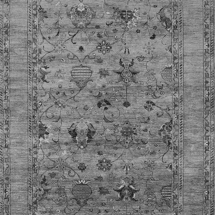 Machine Washable Oriental Gray Industrial Rug, wshurb2396gry