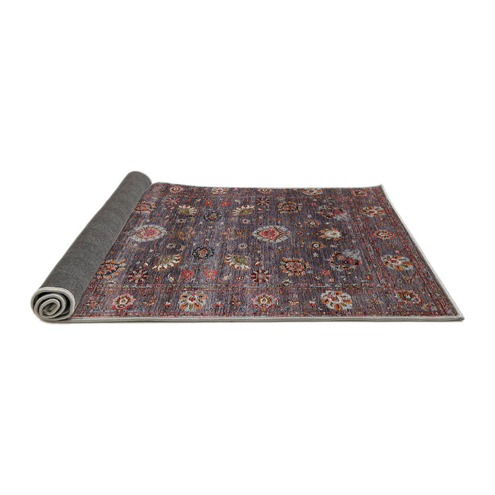 Sideview of Mid-Century Modern Rose Purple Oriental Rug, urb2397