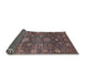 Sideview of Mid-Century Modern Rose Purple Oriental Rug, urb2397