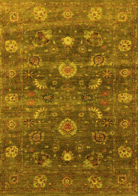 Oriental Yellow Industrial Rug, urb2397yw