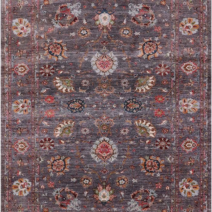 Mid-Century Modern Rose Purple Oriental Rug, urb2397