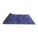 Sideview of Oriental Blue Industrial Rug, urb2397blu