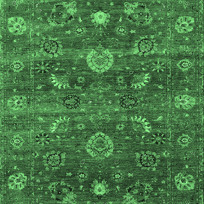 Oriental Emerald Green Industrial Rug, urb2397emgrn