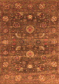 Oriental Orange Industrial Rug, urb2397org