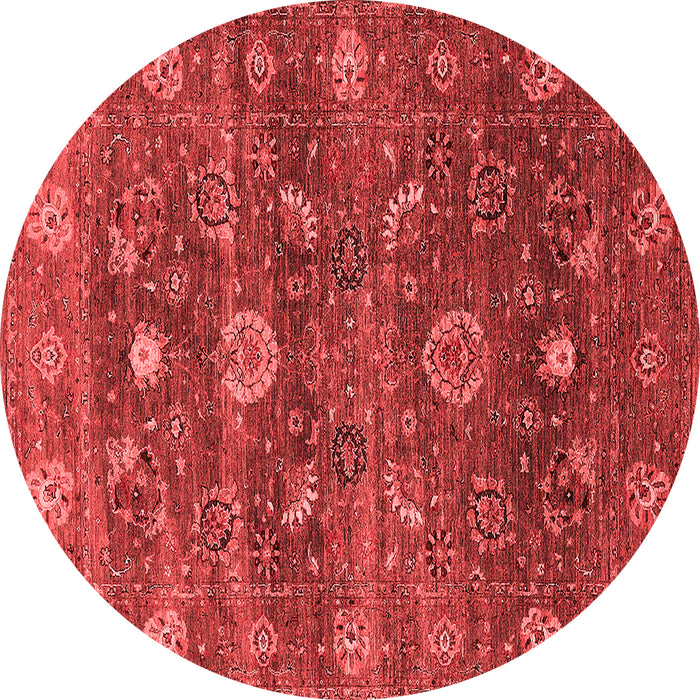 Machine Washable Oriental Red Industrial Rug, wshurb2397red