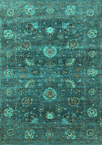 Oriental Turquoise Industrial Rug, urb2397turq