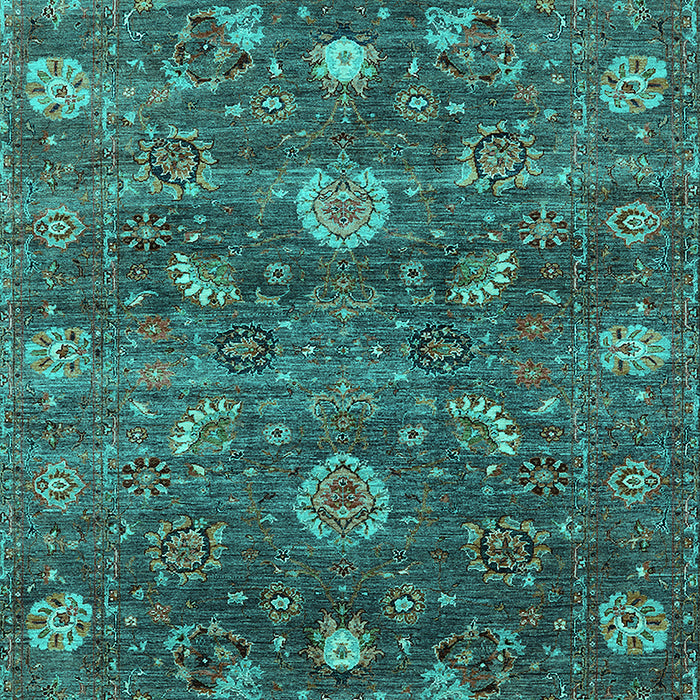 Oriental Turquoise Industrial Rug, urb2397turq