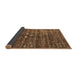 Sideview of Oriental Brown Industrial Rug, urb2398brn