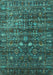 Oriental Turquoise Industrial Rug, urb2398turq