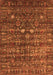 Machine Washable Oriental Orange Industrial Area Rugs, wshurb2398org