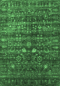 Oriental Emerald Green Industrial Rug, urb2398emgrn