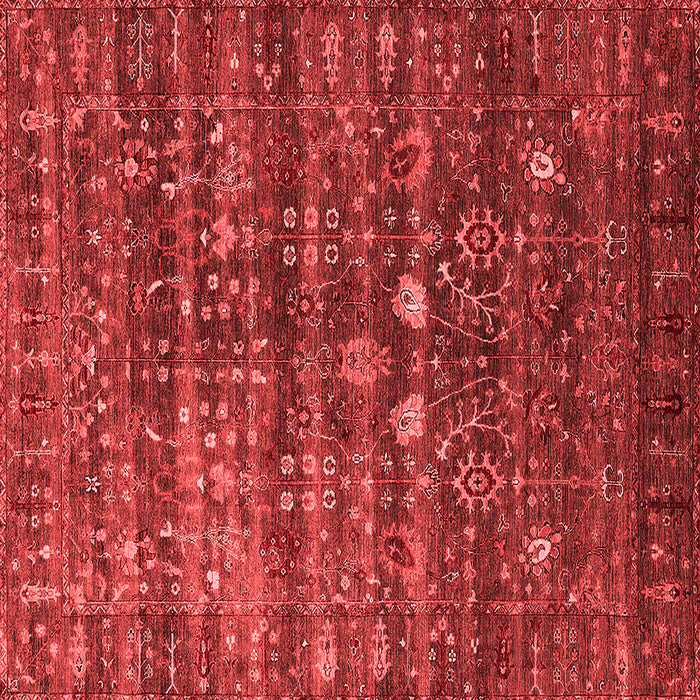 Machine Washable Oriental Red Industrial Rug, wshurb2398red