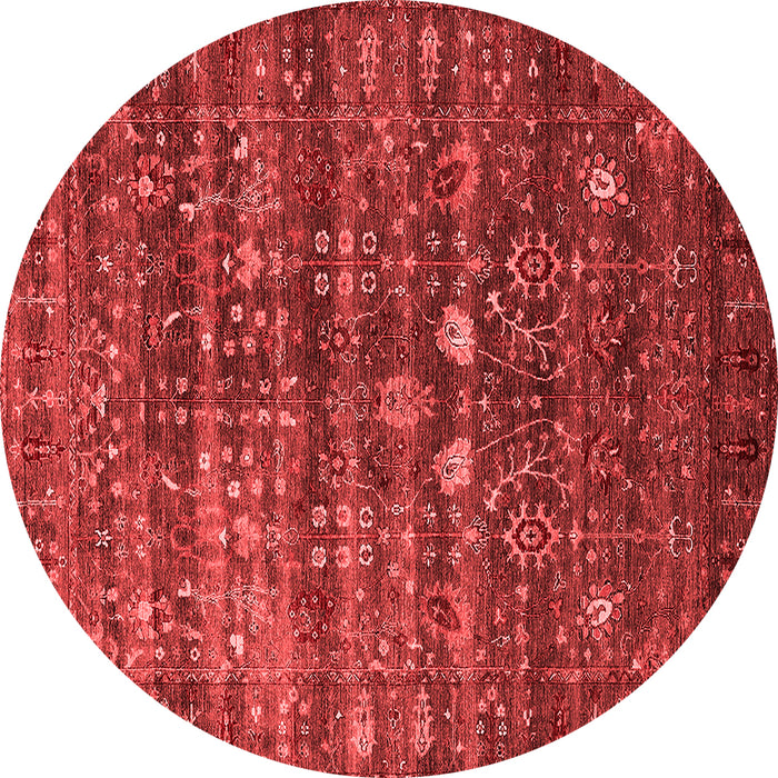 Machine Washable Oriental Red Industrial Rug, wshurb2398red