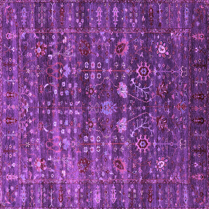 Square Oriental Purple Industrial Rug, urb2398pur