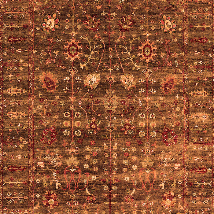 Oriental Orange Industrial Rug, urb2398org